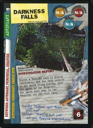 X-Files: The Truth Is Out There (Base Set) card XF97-0346v2 Darkness Falls