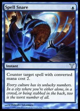 Magic the Gathering: Dissension (Base Set) card 33 Spell Snare