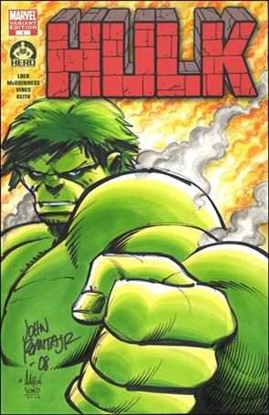 Hulk 100 (Hero Initiative) Cover Project issue 15-B John Romita Jr. and Aaron Sowd Cover #2