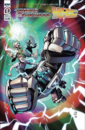 Transformers/Back to the Future issue 2 Juan Samu Cover