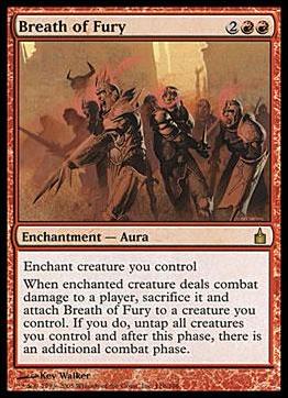 Magic the Gathering: Ravnica (Base Set)  card 116 Breath of Fury