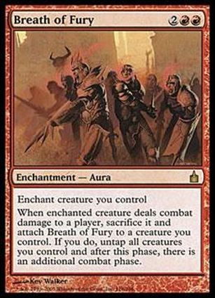 Magic the Gathering: Ravnica (Base Set)  card 116 Breath of Fury
