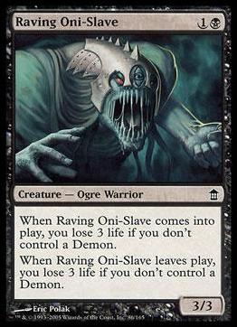 Magic the Gathering: Saviors of Kamigawa (Base Set) card 86 Raving Oni-Slave