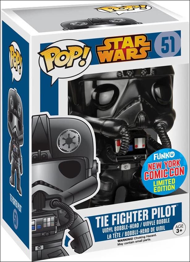POP! Star Wars figure 51-B TIE Fighter Pilot (Chrome) NYCC 2015 1/1500