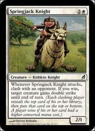 Magic the Gathering: Lorwyn  card 41-Z-INVALID Springjack Knight
