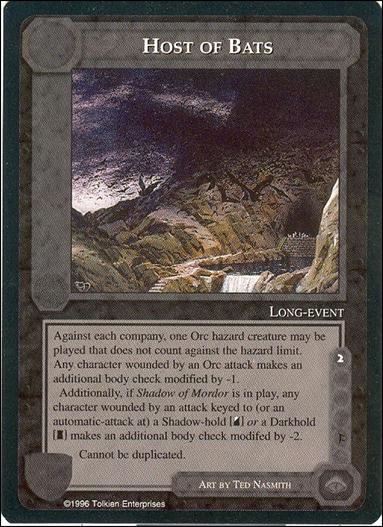 Middle-Earth: The Dragons (Base Set) card 69 Host of Bats