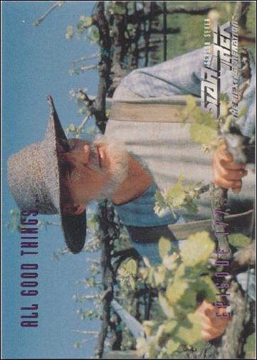 Star Trek: The Next Generation - The Episode Collection Season Seven (Base Set) card 718 All Good Things..., Episode 177-A