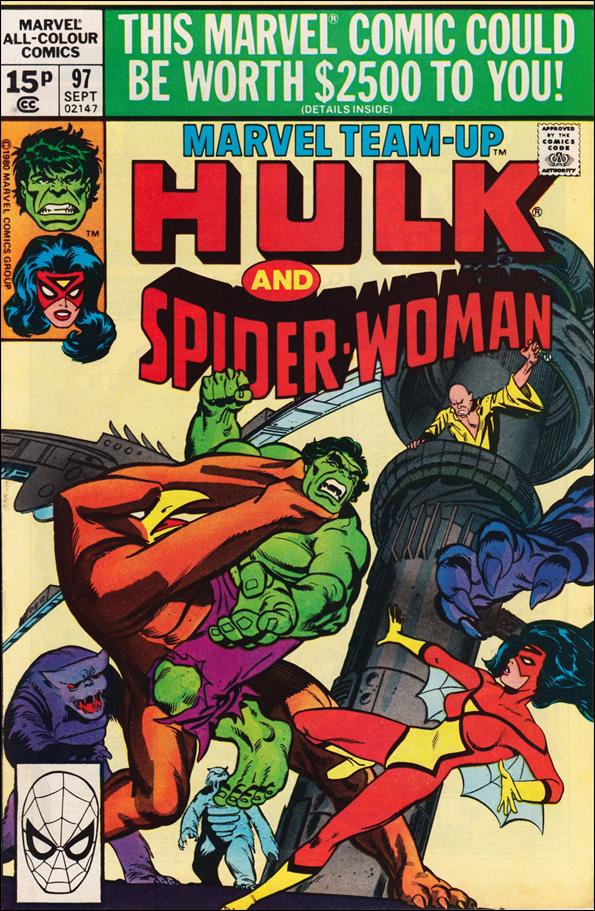 Marvel Team-Up (1972) issue 97-B UK Price Cover