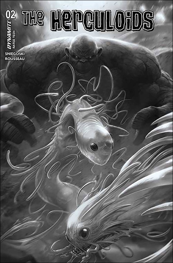 Herculoids (2025) issue 2-V Francesco Mattina B&W 1:7 Cover