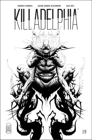 Killadelphia issue 19-G Jae Lee 1:50 Black & White Cover