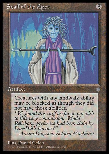 Magic the Gathering: Ice Age (Base Set) card 340 Staff of the Ages