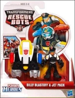 Transformers Rescue Bots figure 2 Billy Blastoff and Jet Pack