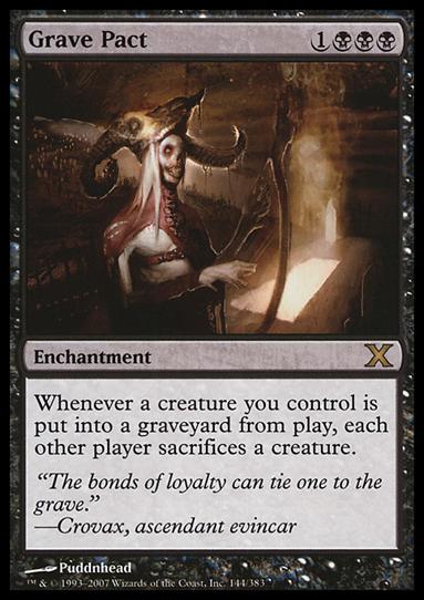 Magic the Gathering: 10th Edition (Base Set) card 144 Grave Pact