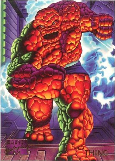 1995 Marvel Masterpieces (Base Set) card 102 Thing