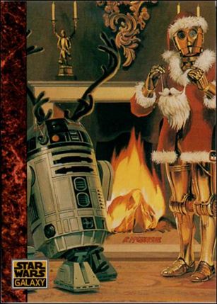 Star Wars Galaxy: Series 1 (Base Set) card 77 Santa Threepio