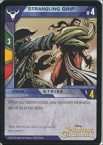 Pirates of the Caribbean - Dead Man's Chest (Base Set) card PDC016 Strangling Grip