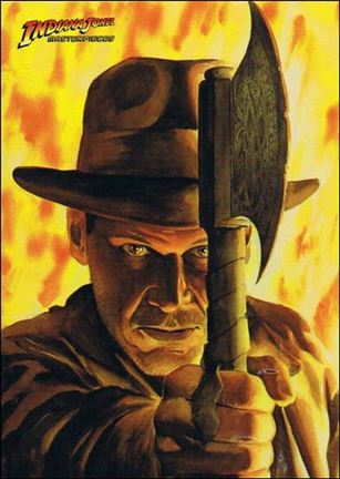 Indiana Jones Masterpieces (Base Set) card 74 The Flame and the Fury