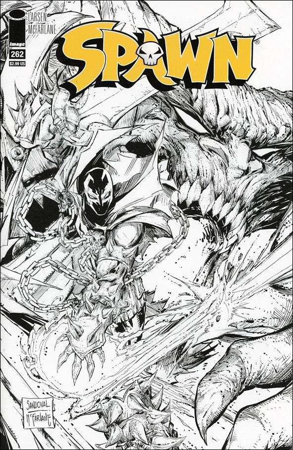 Spawn issue 262-B Gerardo Sandoval and Todd McFarlane Cover