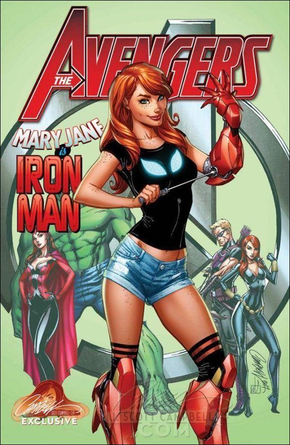 Avengers (2017) issue 8-F jscottcampbell.com Mary Jane is Iron Man Cover