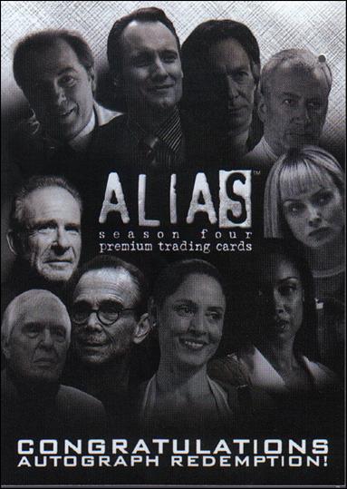 Alias: Season Four (Autograph Subset) card AR-1 Redemption Card
