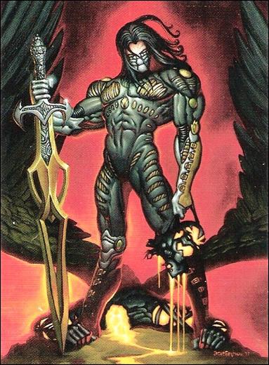 Top Cow Showcase: The Painted Cow (Base Set) card 43 The Darkness vs The Angelus