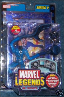 Marvel Legends (Series 5) figure 3-B Mr. Fantastic (Blue Foil Poster)