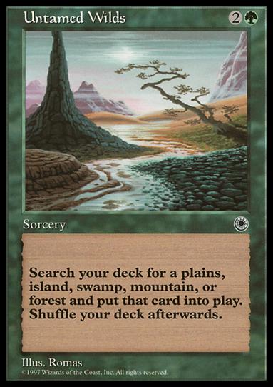 Magic the Gathering: Portal (Base Set) card 191 Untamed Wilds