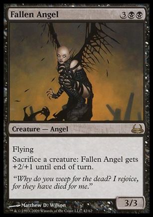 Magic the Gathering: Duel Decks: Divine vs. Demonic (Base Set) card 42 Fallen Angel
