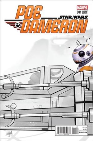 Poe Dameron issue 1-L David Nakayama Jaxxon 1:Store Party Cover