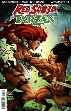 Red Sonja / Tarzan issue 4-C Sergio Davila Cover