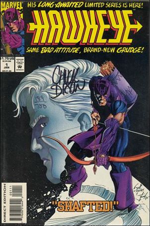 Hawkeye (1994) issue 1-B Dynamic Forces (signed by Chuck Dixon) 1/750