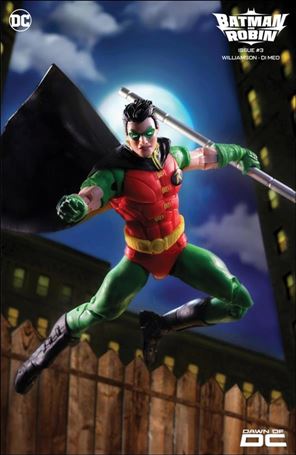Batman and Robin (2023) issue 3-D Robin McFarlane Toys Action Figure Cardstock Cover