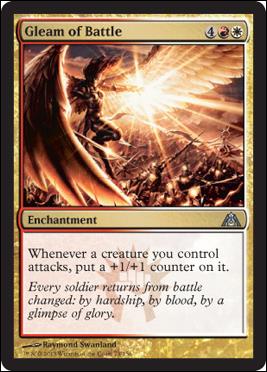 Magic the Gathering: Dragon's Maze (Base Set) card 73 Gleam of Battle 