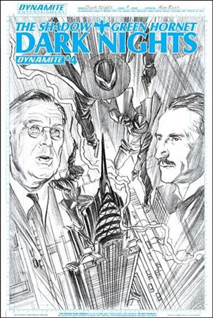 Shadow / Green Hornet: Dark Nights issue 4.00-D Alex Ross Sketch Cover