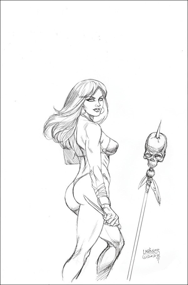 Fire and Ice issue 5-H Joseph Michael Lisner B&W Virgin 1:20 Cover