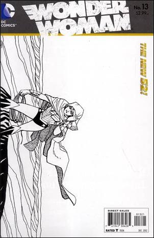 Wonder Woman (2011) issue 13-B Wraparound 1:25 Black and White Cover