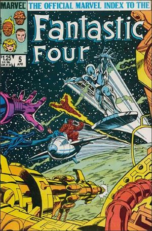 Official Marvel Index to the Fantastic Four issue 5 Wraparound by Kerry Gammil & Bob Layton