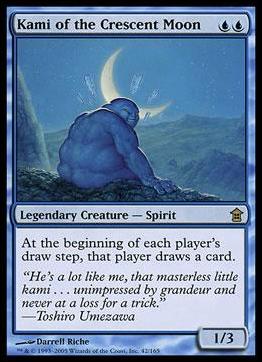 Magic the Gathering: Saviors of Kamigawa (Base Set) card 42 Kami of the Crescent Moon
