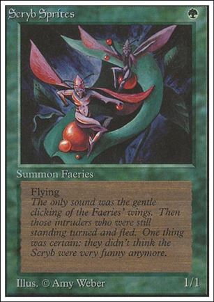 Magic the Gathering: Unlimited (Base Set) card 216 Scryb Sprites