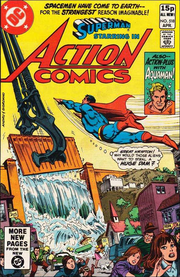 Action Comics (1938) issue 518-B UK Price Cover