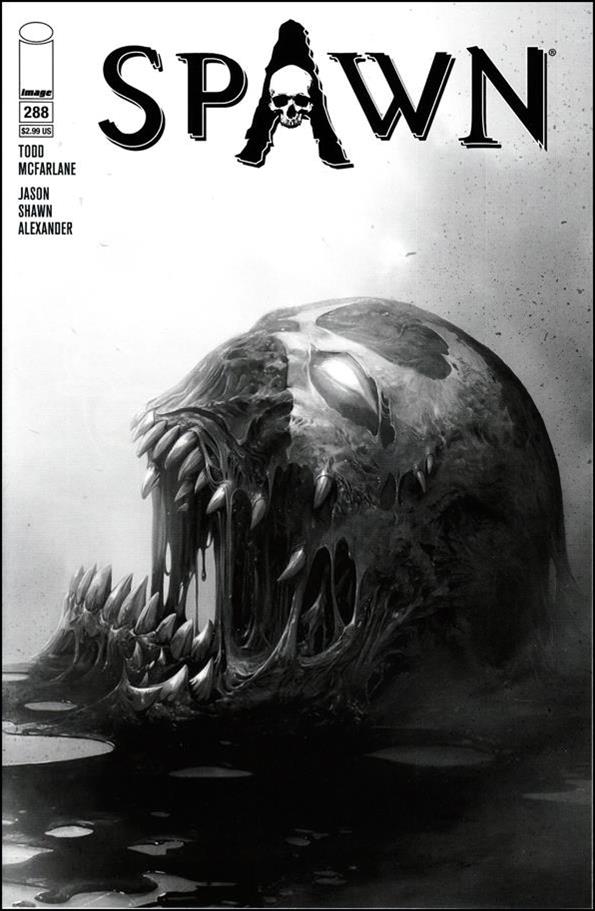 Spawn issue 288-B Francesco Mattina Black & White Cover