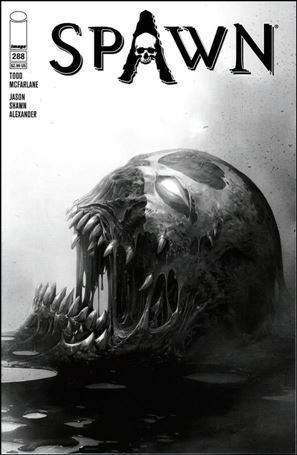 Spawn issue 288-B Francesco Mattina Black & White Cover