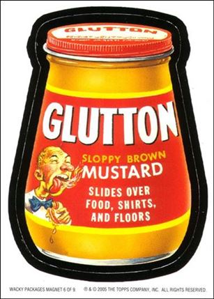 Wacky Packages All-New: Series 2 (Magnet Subset) card 6 Glutton