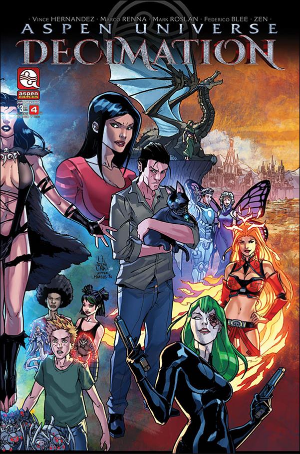 Aspen Universe: Decimation issue 4-B Marco Renna Right Cover