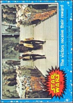 Star Wars: Series 1 (Base Set) card 54 The victors receive their reward