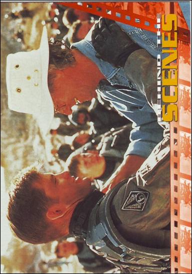 Starship Troopers: Series 1 (Base Set) card 63 Behind The Scenes: Stand In