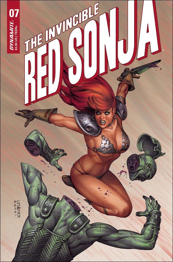 Invincible Red Sonja issue 7-B Joseph Michael Linsner Cover