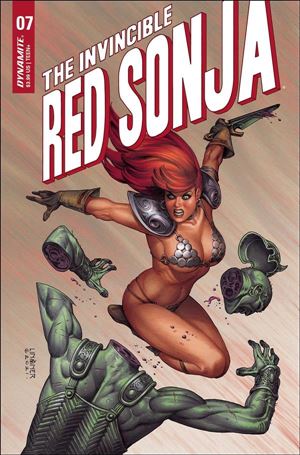 Invincible Red Sonja issue 7-B Joseph Michael Linsner Cover