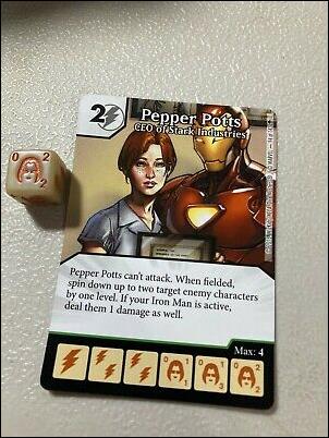 Marvel Dice Masters Age of Ultron  card 94 Pepper Potts: CEO of Stark Industries
