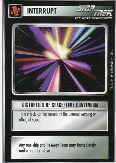 Star Trek: Premiere Unlimited (Base Set) card 113 Distortion of Space/Time Continuum 